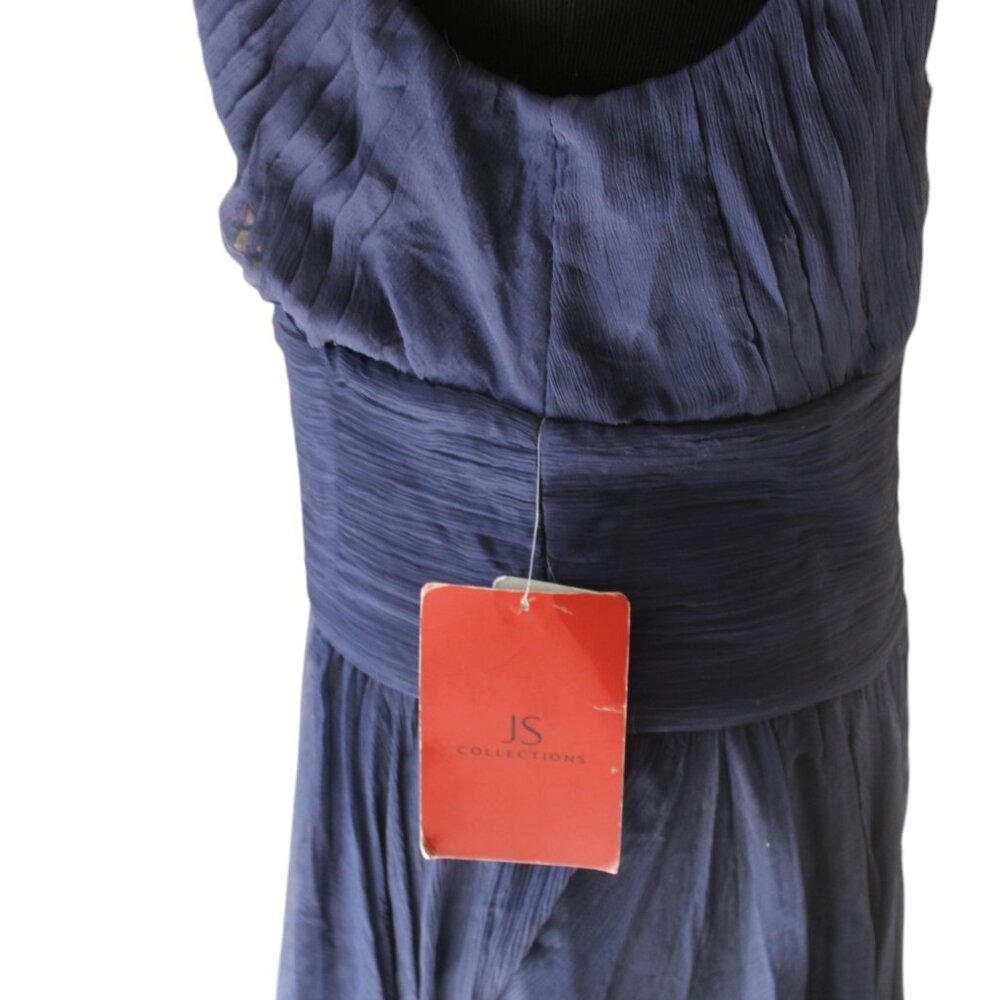 JS COLLECTIONS BLUE GOWN New "Old Stock" Vintage Look, Size 8 NWT's - Picture 4 of 14